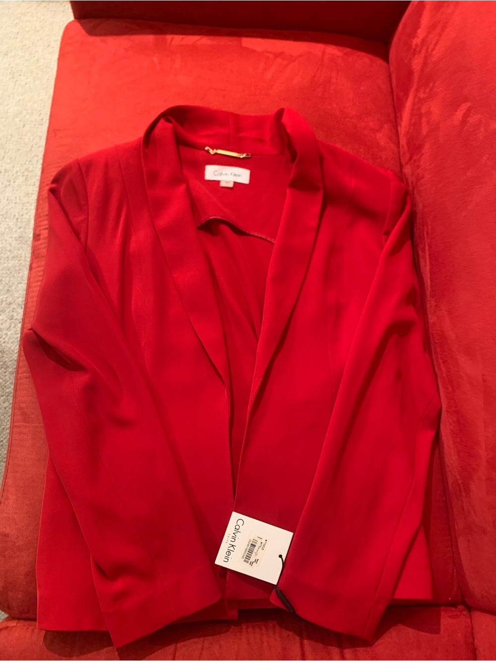 Calvin Klein Open Front blazer